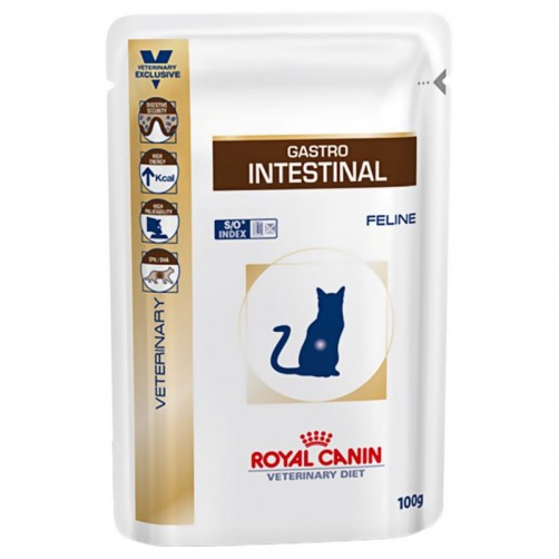 پوچ رویال کنین مخصوص گربه مبتلا به بیماری های گوارشی/ 100 گرمی/ Royal Canin Gastro Intestinal